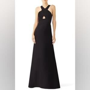 Aidan Mattox Cutout Halter Neck Gown 4